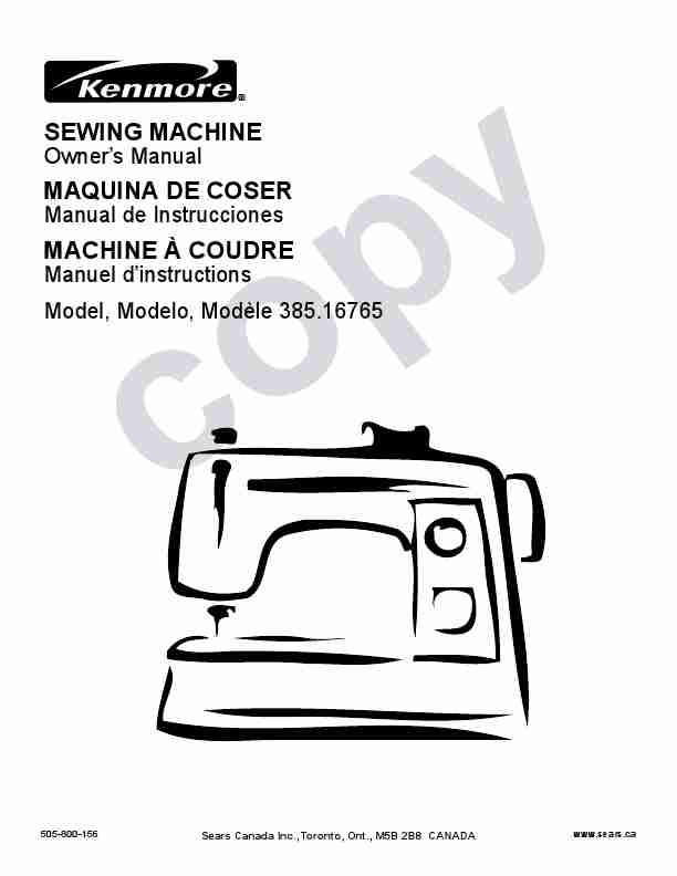 Kenmore Sewing Machine 385_16765-page_pdf